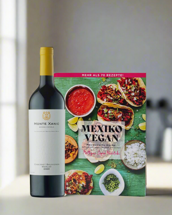 Veganes Kochbuch & Wein-Set