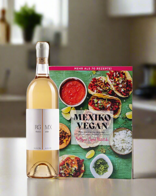 Veganes Kochbuch & Wein-Set